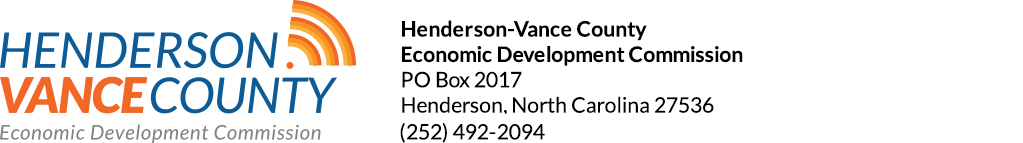 Henderson-Vance County Economic Development Commission | PO Box 2017 | Henderson, North Carolina 27536 | 252-492-2094